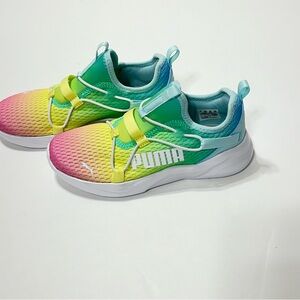 Puma Kids Shoes Rainbow Slip Ons US 2C Soft Foam Plus Ombre